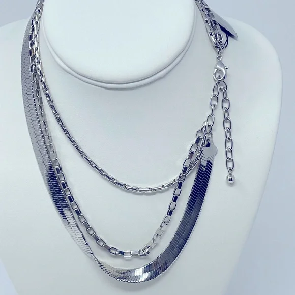 Silver Layered Chain Necklace from Nordstrom - Picture 3 of 6